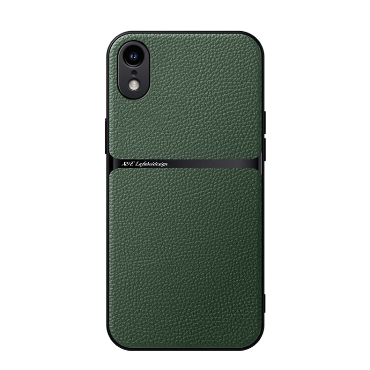 Funda para teléfono de piel de lichi con cobertura total magnética y resistente a los golpes, For iPhone 11, For iPhone 11 Pro, For iPhone X / XS, For iPhone XR, For iPhone XS Max