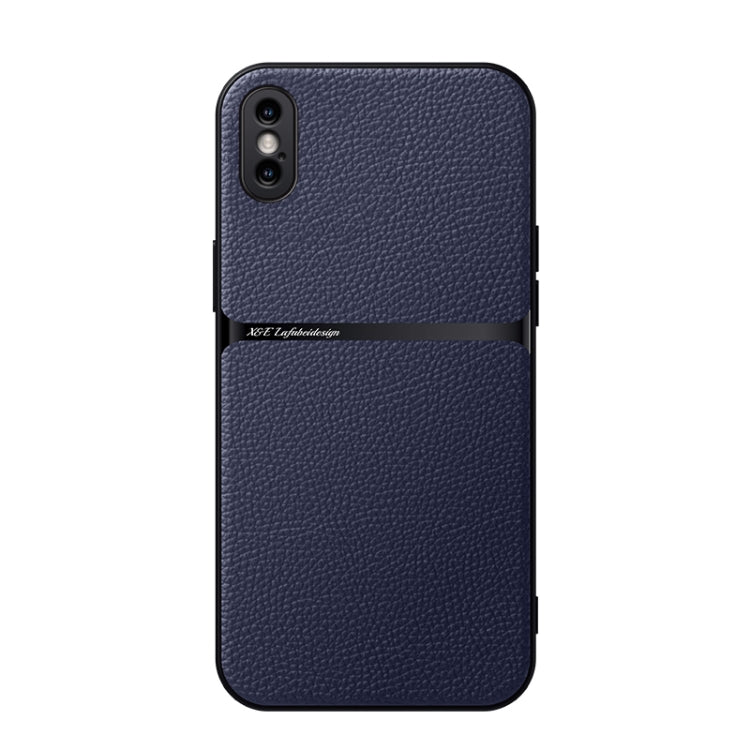 Funda para teléfono de piel de lichi con cobertura total magnética y resistente a los golpes, For iPhone 11, For iPhone 11 Pro, For iPhone X / XS, For iPhone XR, For iPhone XS Max