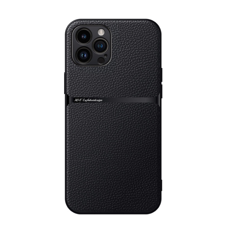 Funda para teléfono de piel de lichi con cobertura total magnética y resistente a los golpes, For iPhone 12 Pro, For iPhone 11 Pro Max, For iPhone 11, For iPhone 11 Pro, For iPhone X / XS, For iPhone XR, For iPhone XS Max