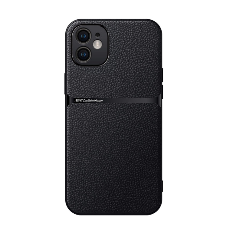 Funda para teléfono de piel de lichi con cobertura total magnética y resistente a los golpes, For iPhone 11, For iPhone 11 Pro, For iPhone X / XS, For iPhone XR, For iPhone XS Max