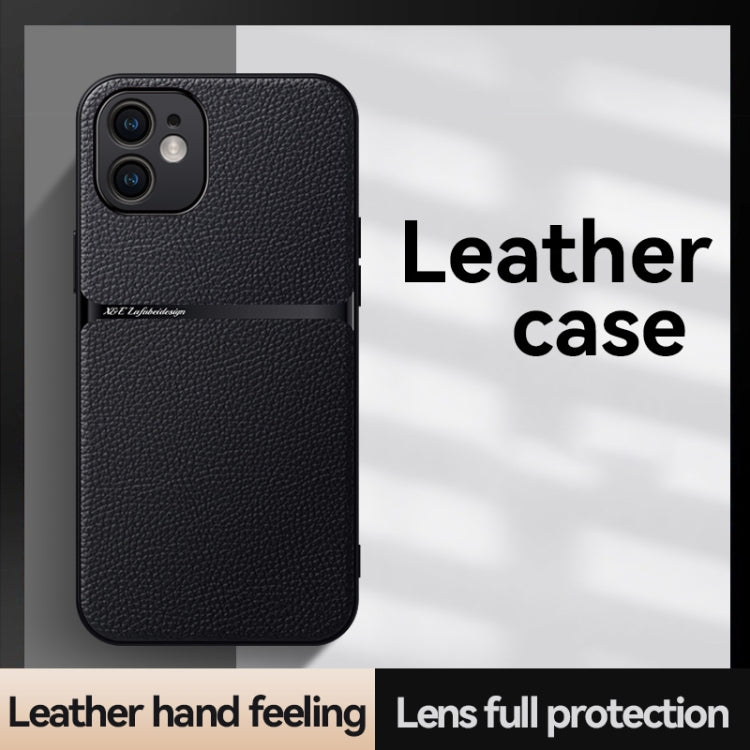 Funda para teléfono de piel de lichi con cobertura total magnética y resistente a los golpes, For iPhone 11, For iPhone 11 Pro, For iPhone X / XS, For iPhone XR, For iPhone XS Max