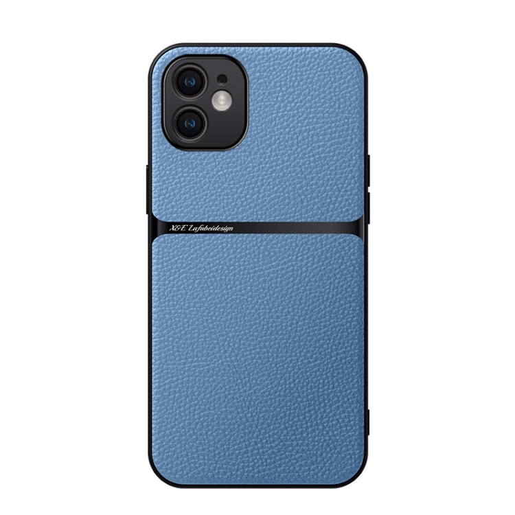Funda para teléfono de piel de lichi con cobertura total magnética y resistente a los golpes, For iPhone 11, For iPhone 11 Pro, For iPhone X / XS, For iPhone XR, For iPhone XS Max