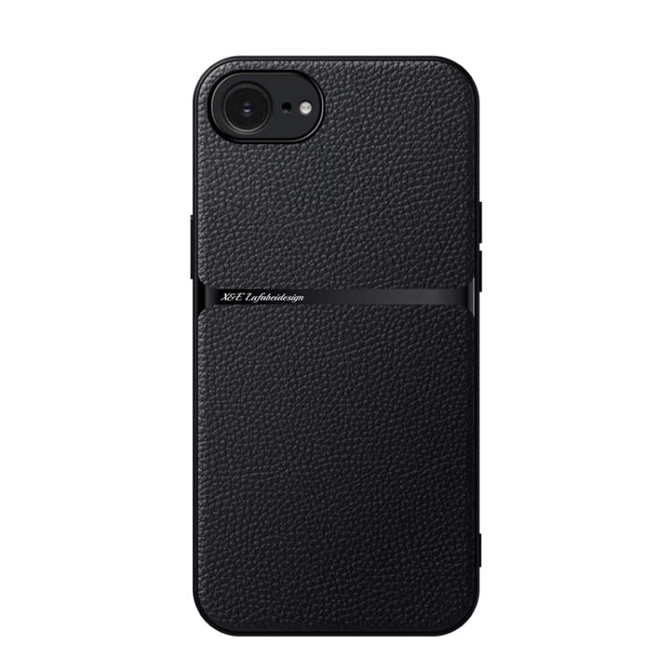 Funda para teléfono de piel de lichi con cobertura total magnética y resistente a los golpes, For iPhone 17e / 16e, For iPhone 17 Pro Max, For iPhone 17 Pro, For iPhone 17, For iPhone Air, For iPhone 16 Pro Max, For iPhone 16 Pro, For iPhone 16 Plus