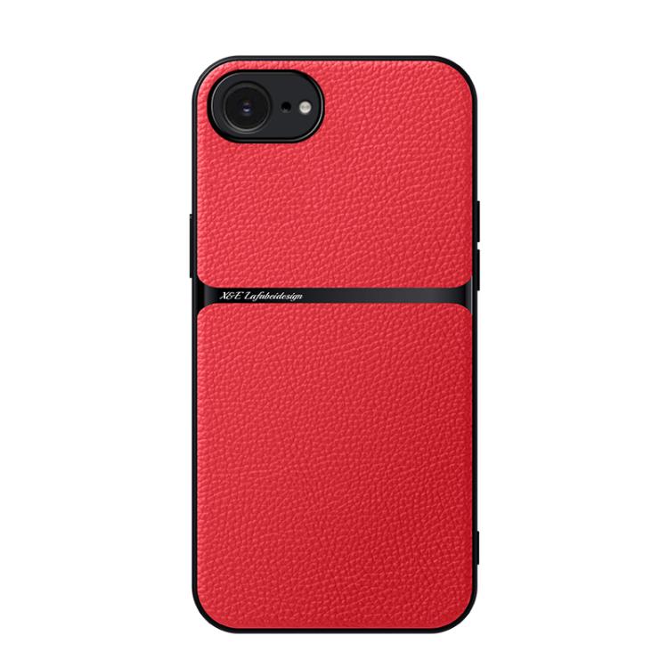 Funda para teléfono de piel de lichi con cobertura total magnética y resistente a los golpes, For iPhone 18 Pro, For iPhone 18 Pro Max, For iPhone 17e / 16e, For iPhone 17 Pro Max, For iPhone 17 Pro, For iPhone 17, For iPhone Air, For iPhone 16 Pro Max