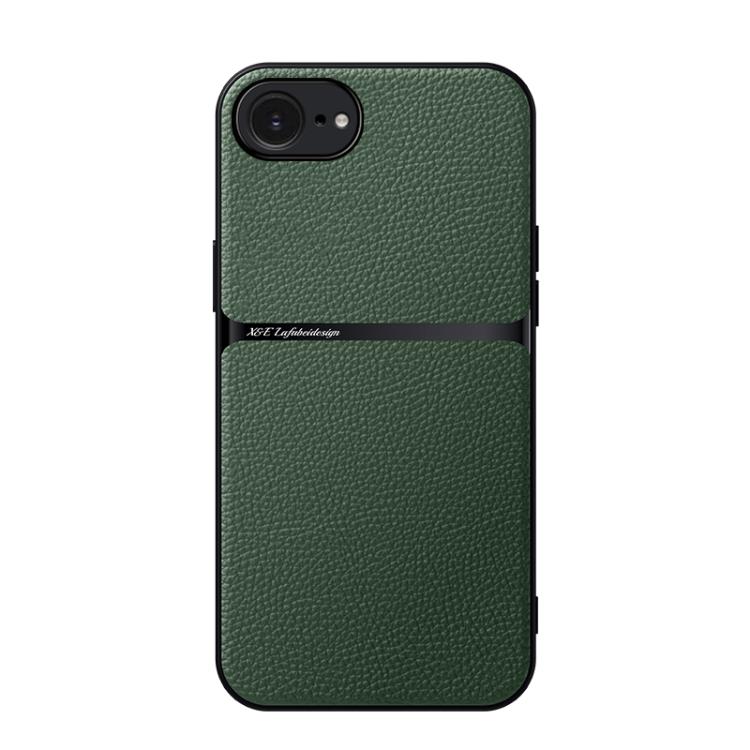 Funda para teléfono de piel de lichi con cobertura total magnética y resistente a los golpes, For iPhone 18 Pro, For iPhone 18 Pro Max, For iPhone 17e / 16e, For iPhone 17 Pro Max, For iPhone 17 Pro, For iPhone 17, For iPhone Air, For iPhone 16 Pro Max