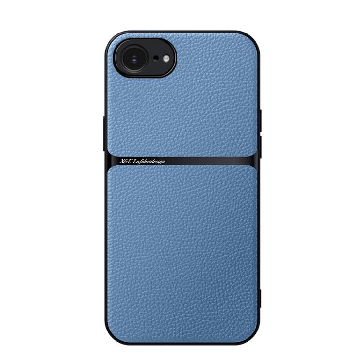 Funda para teléfono de piel de lichi con cobertura total magnética y resistente a los golpes, For iPhone 18 Pro, For iPhone 18 Pro Max, For iPhone 17e / 16e, For iPhone 17 Pro Max, For iPhone 17 Pro, For iPhone 17, For iPhone Air, For iPhone 16 Pro Max
