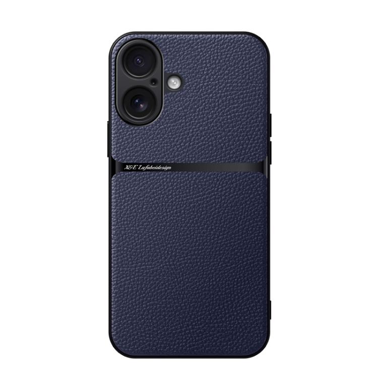 Funda para teléfono de piel de lichi con cobertura total magnética y resistente a los golpes, For iPhone 18 Pro, For iPhone 18 Pro Max, For iPhone 17e / 16e, For iPhone 17 Pro Max, For iPhone 17 Pro, For iPhone 17, For iPhone Air, For iPhone 16 Pro Max
