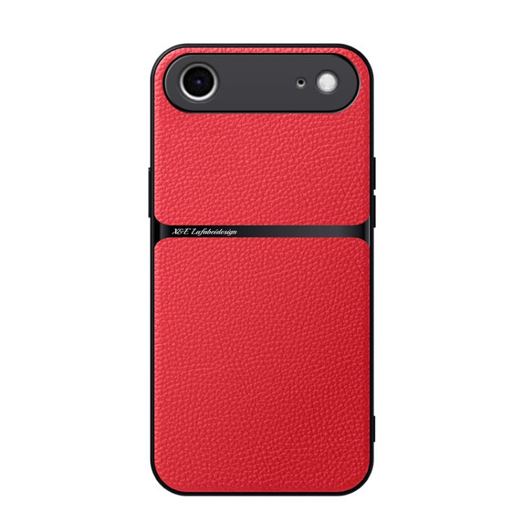 Funda para teléfono de piel de lichi con cobertura total magnética y resistente a los golpes, For iPhone 18 Pro, For iPhone 18 Pro Max, For iPhone 17e / 16e, For iPhone 17 Pro Max, For iPhone 17 Pro, For iPhone 17, For iPhone Air, For iPhone 16 Pro Max