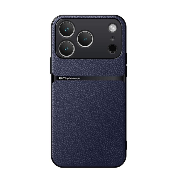 Funda para teléfono de piel de lichi con cobertura total magnética y resistente a los golpes, For iPhone 18 Pro, For iPhone 18 Pro Max, For iPhone 17e / 16e, For iPhone 17 Pro Max, For iPhone 17 Pro, For iPhone 17, For iPhone Air, For iPhone 16 Pro Max