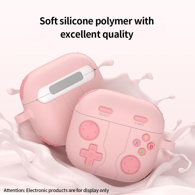 Funda de silicona para auriculares inalámbricos estilo consola de videojuegos, For AirPods 4, For AirPods Pro 2, For AirPods 3, For AirPods Pro
