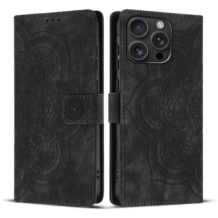 Funda para teléfono de cuero esmerilado retro con relieve de mandala, For iPhone 18 Pro / 17 Pro, For iPhone 18 Pro Max / 17 Pro Max, For iPhone 17e / 16e, For iPhone 17, For iPhone Air, For iPhone 16 Pro Max, For iPhone 16 Pro, For iPhone 16 Plus     ...