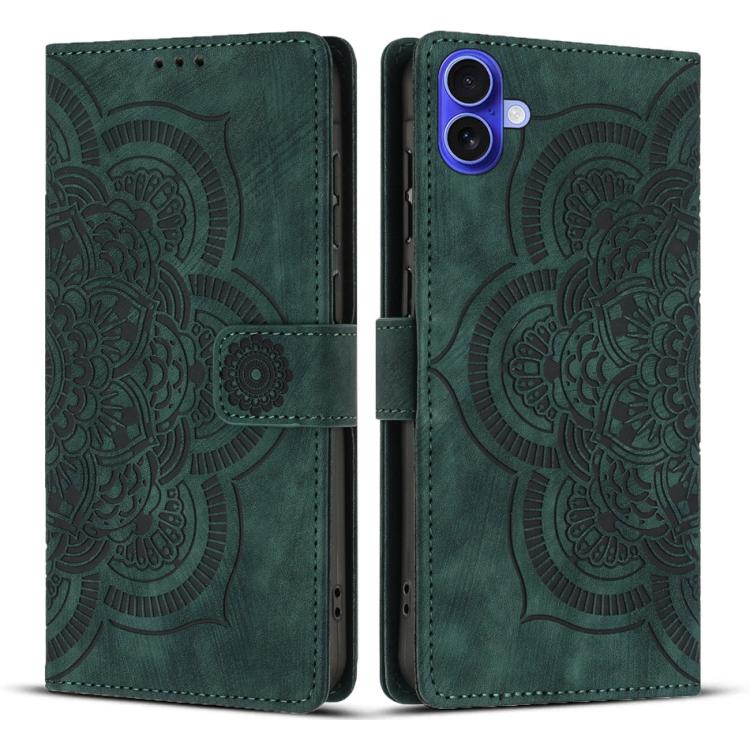 Funda para teléfono de cuero esmerilado retro con relieve de mandala, For iPhone 18 Pro / 17 Pro, For iPhone 18 Pro Max / 17 Pro Max, For iPhone 17e / 16e, For iPhone 17, For iPhone Air, For iPhone 16 Pro Max, For iPhone 16 Pro, For iPhone 16 Plus     ...