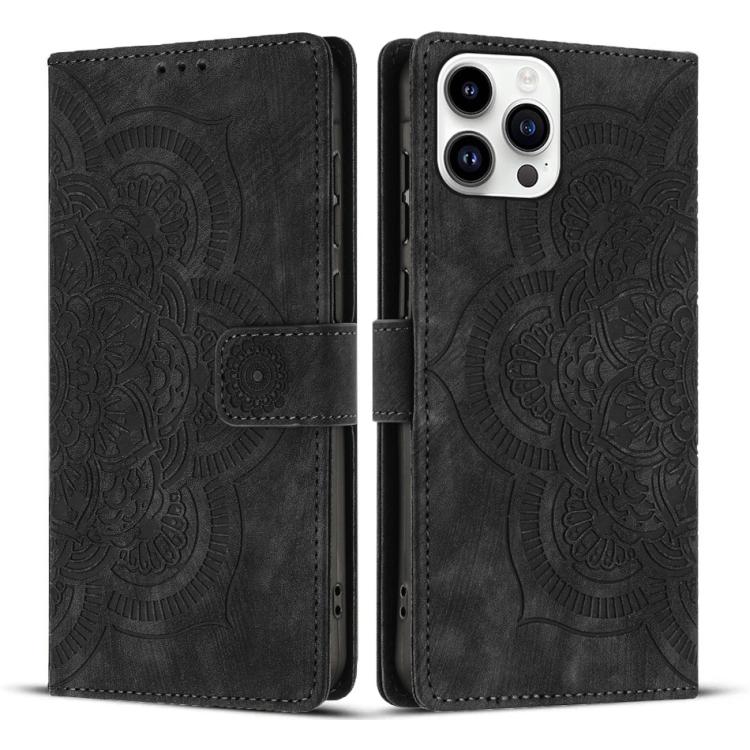 Funda para teléfono de cuero esmerilado retro con relieve de mandala, For iPhone 13 Pro Max, For iPhone 13 Pro, For iPhone 12 mini / 13 mini, For iPhone 12 / 12 Pro, For iPhone 12 Pro Max, For iPhone 11 Pro Max, For iPhone 11, For iPhone 11 Pro        ...