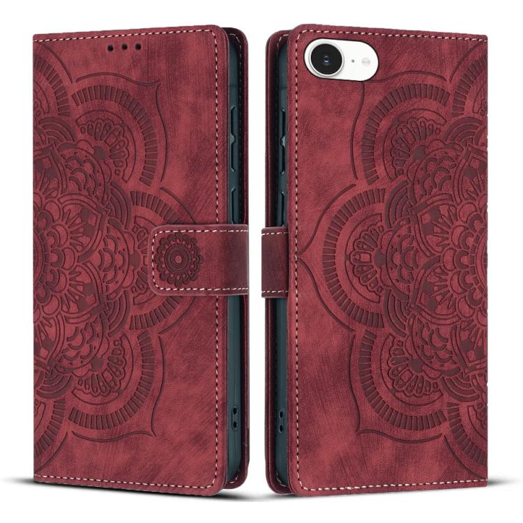 Funda para teléfono de cuero esmerilado retro con relieve de mandala, For iPhone 18 Pro / 17 Pro, For iPhone 18 Pro Max / 17 Pro Max, For iPhone 17e / 16e, For iPhone 17, For iPhone Air, For iPhone 16 Pro Max, For iPhone 16 Pro, For iPhone 16 Plus     ...