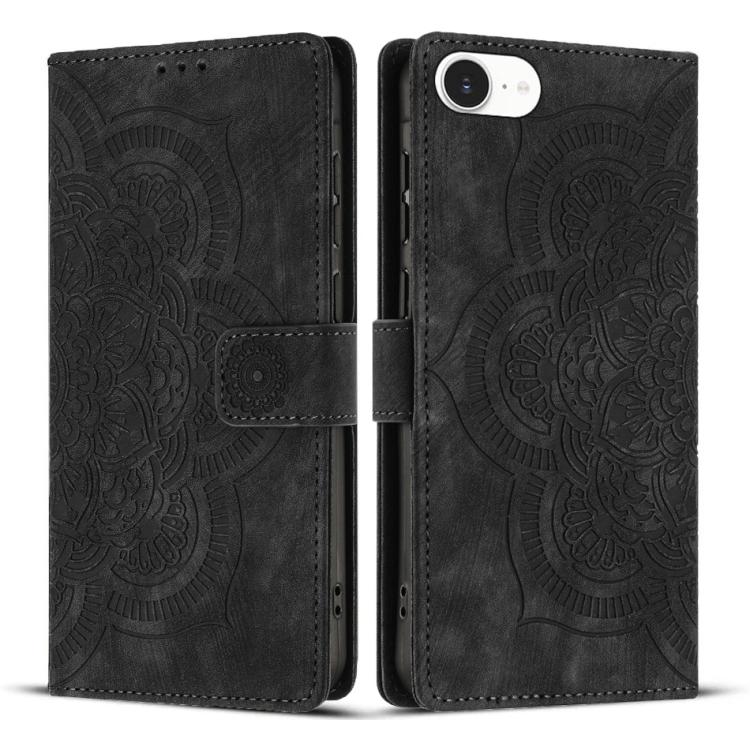 Funda para teléfono de cuero esmerilado retro con relieve de mandala, For iPhone 18 Pro / 17 Pro, For iPhone 18 Pro Max / 17 Pro Max, For iPhone 17e / 16e, For iPhone 17, For iPhone Air, For iPhone 16 Pro Max, For iPhone 16 Pro, For iPhone 16 Plus     ...
