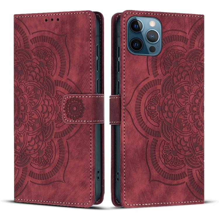 Funda para teléfono de cuero esmerilado retro con relieve de mandala, For iPhone 13 Pro Max, For iPhone 13 Pro, For iPhone 12 mini / 13 mini, For iPhone 12 / 12 Pro, For iPhone 12 Pro Max, For iPhone 11 Pro Max, For iPhone 11, For iPhone 11 Pro        ...