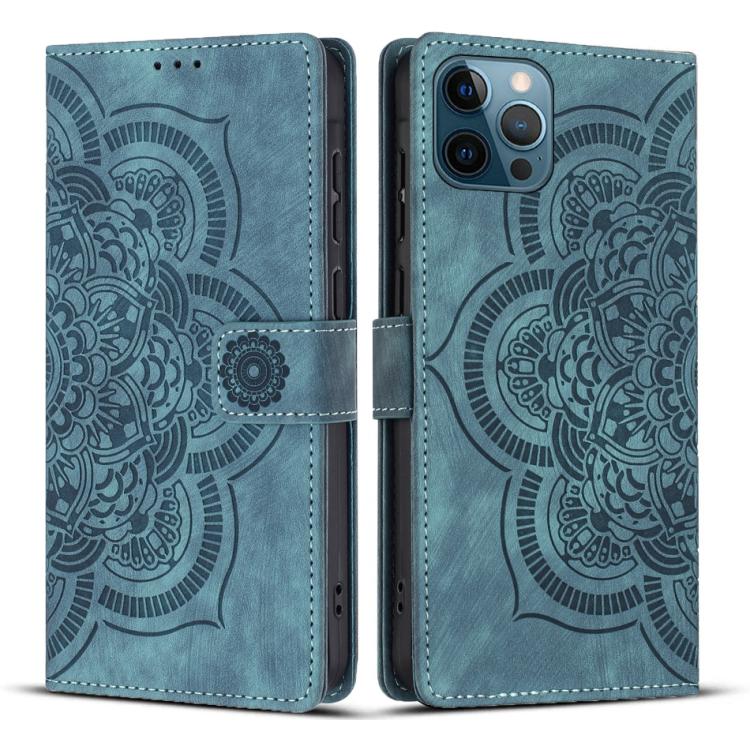 Funda para teléfono de cuero esmerilado retro con relieve de mandala, For iPhone 13 Pro Max, For iPhone 13 Pro, For iPhone 12 mini / 13 mini, For iPhone 12 / 12 Pro, For iPhone 12 Pro Max, For iPhone 11 Pro Max, For iPhone 11, For iPhone 11 Pro        ...