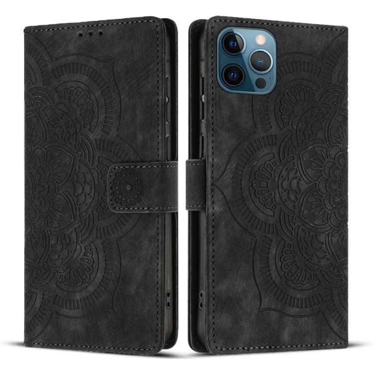 Funda para teléfono de cuero esmerilado retro con relieve de mandala, For iPhone 13 Pro Max, For iPhone 13 Pro, For iPhone 12 mini / 13 mini, For iPhone 12 / 12 Pro, For iPhone 12 Pro Max, For iPhone 11 Pro Max, For iPhone 11, For iPhone 11 Pro        ...
