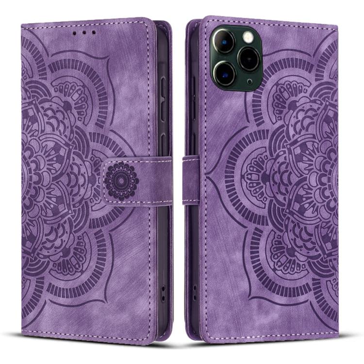 Funda para teléfono de cuero esmerilado retro con relieve de mandala, For iPhone 13 Pro Max, For iPhone 13 Pro, For iPhone 12 mini / 13 mini, For iPhone 12 / 12 Pro, For iPhone 12 Pro Max, For iPhone 11 Pro Max, For iPhone 11, For iPhone 11 Pro        ...