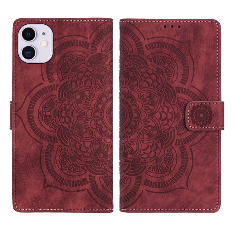 Funda para teléfono de cuero esmerilado retro con relieve de mandala, For iPhone 13 Pro Max, For iPhone 13 Pro, For iPhone 12 mini / 13 mini, For iPhone 12 / 12 Pro, For iPhone 12 Pro Max, For iPhone 11 Pro Max, For iPhone 11, For iPhone 11 Pro        ...