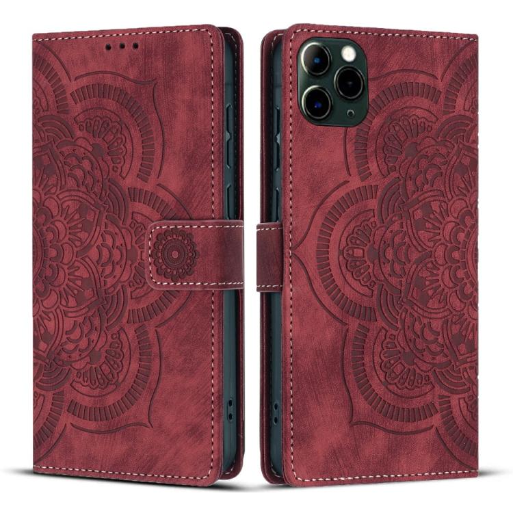 Funda para teléfono de cuero esmerilado retro con relieve de mandala, For iPhone 13 Pro Max, For iPhone 13 Pro, For iPhone 12 mini / 13 mini, For iPhone 12 / 12 Pro, For iPhone 12 Pro Max, For iPhone 11 Pro Max, For iPhone 11, For iPhone 11 Pro        ...