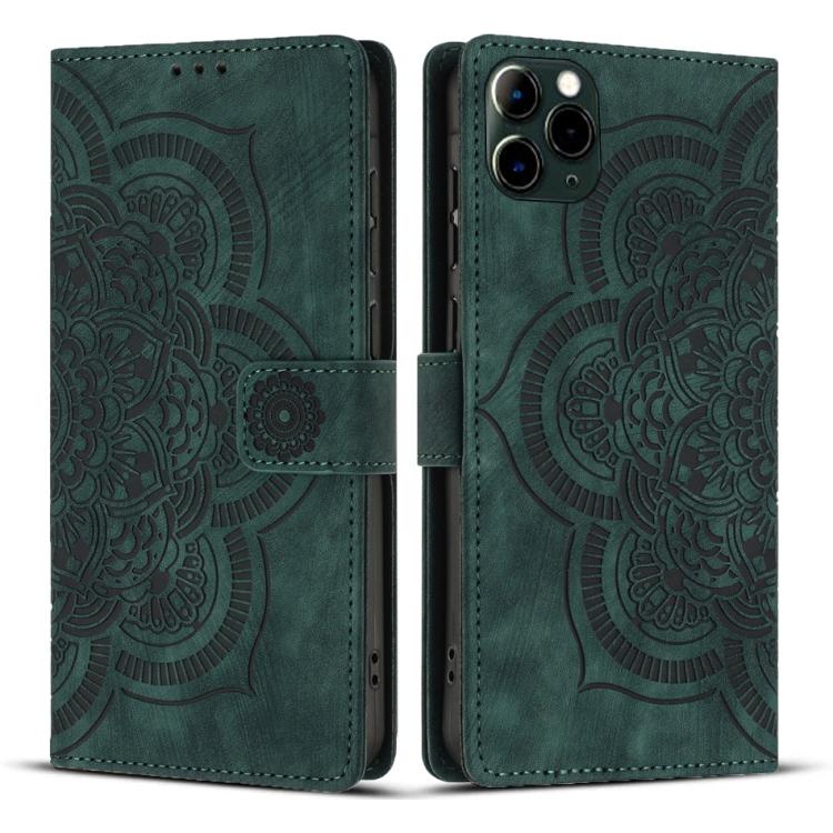 Funda para teléfono de cuero esmerilado retro con relieve de mandala, For iPhone 13 Pro Max, For iPhone 13 Pro, For iPhone 12 mini / 13 mini, For iPhone 12 / 12 Pro, For iPhone 12 Pro Max, For iPhone 11 Pro Max, For iPhone 11, For iPhone 11 Pro        ...