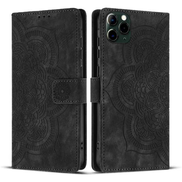 Funda para teléfono de cuero esmerilado retro con relieve de mandala, For iPhone 13 Pro Max, For iPhone 13 Pro, For iPhone 12 mini / 13 mini, For iPhone 12 / 12 Pro, For iPhone 12 Pro Max, For iPhone 11 Pro Max, For iPhone 11, For iPhone 11 Pro        ...