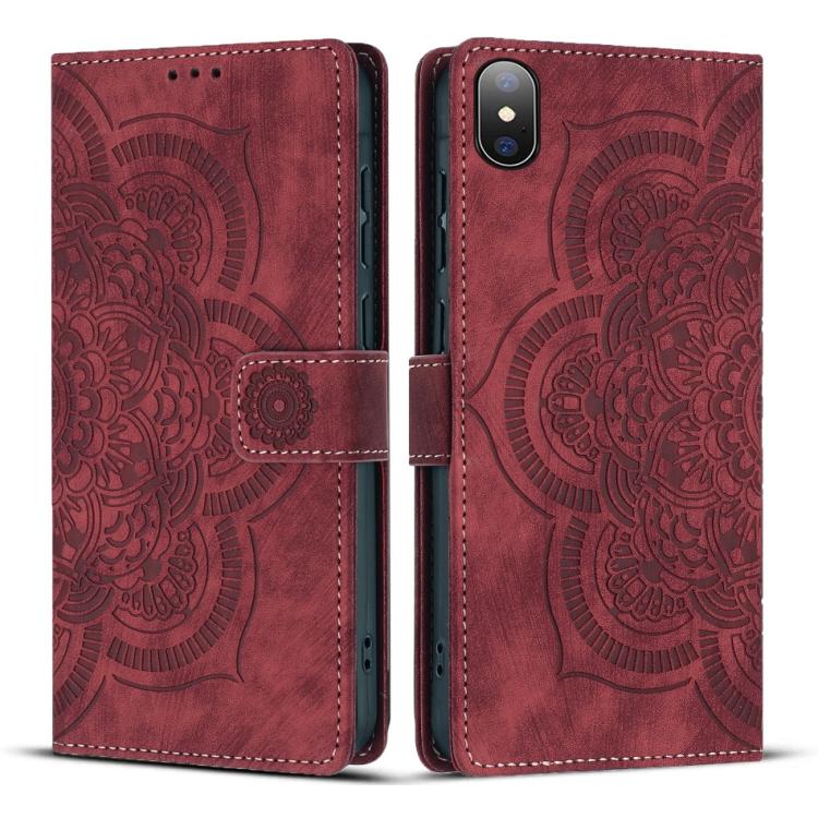 Funda para teléfono de cuero esmerilado retro con relieve de mandala, For iPhone 13 Pro Max, For iPhone 13 Pro, For iPhone 12 mini / 13 mini, For iPhone 12 / 12 Pro, For iPhone 12 Pro Max, For iPhone 11 Pro Max, For iPhone 11, For iPhone 11 Pro        ...