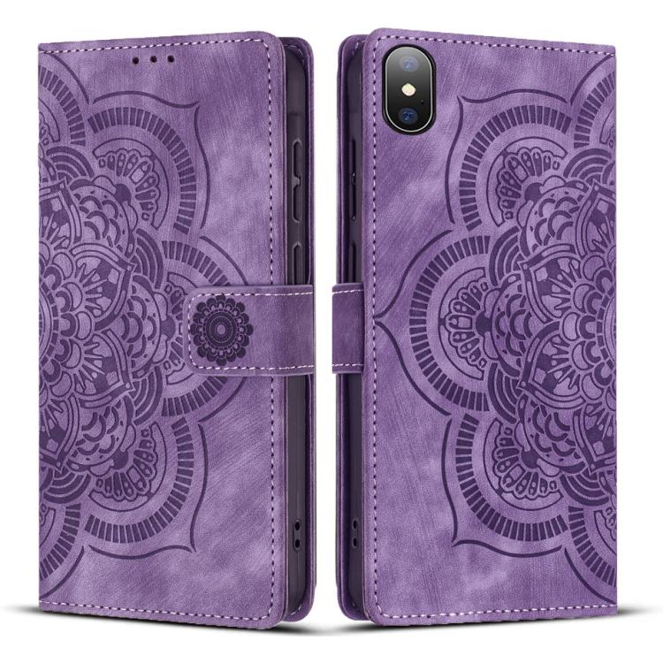 Funda para teléfono de cuero esmerilado retro con relieve de mandala, For iPhone 13 Pro Max, For iPhone 13 Pro, For iPhone 12 mini / 13 mini, For iPhone 12 / 12 Pro, For iPhone 12 Pro Max, For iPhone 11 Pro Max, For iPhone 11, For iPhone 11 Pro        ...