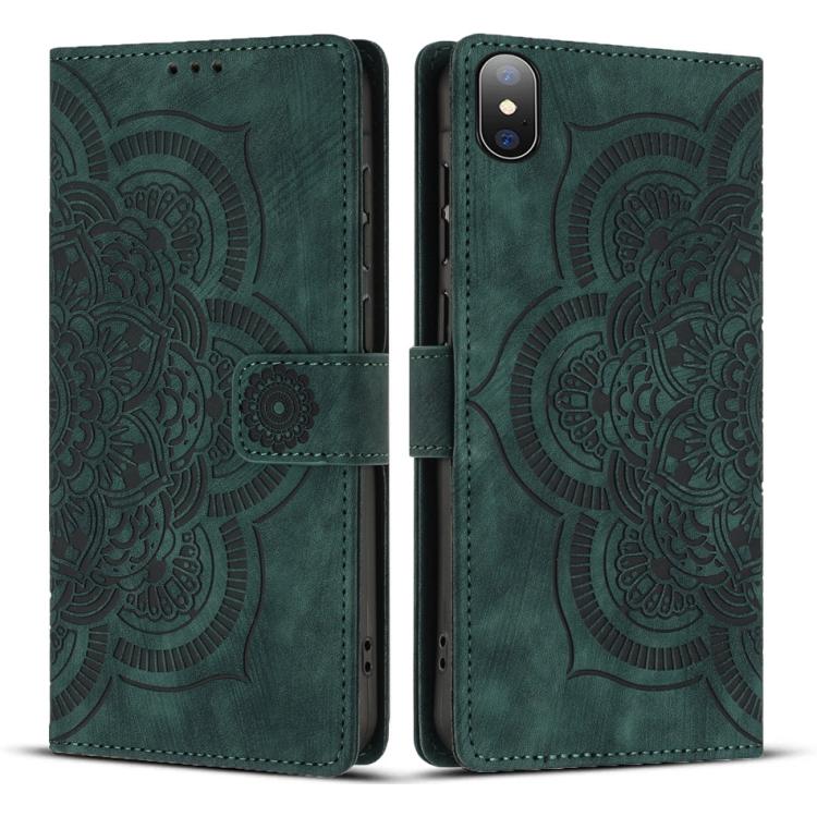 Funda para teléfono de cuero esmerilado retro con relieve de mandala, For iPhone 13 Pro Max, For iPhone 13 Pro, For iPhone 12 mini / 13 mini, For iPhone 12 / 12 Pro, For iPhone 12 Pro Max, For iPhone 11 Pro Max, For iPhone 11, For iPhone 11 Pro        ...