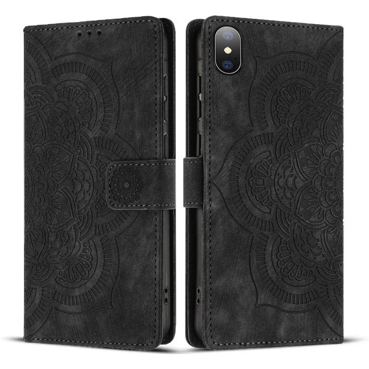 Funda para teléfono de cuero esmerilado retro con relieve de mandala, For iPhone 13 Pro Max, For iPhone 13 Pro, For iPhone 12 mini / 13 mini, For iPhone 12 / 12 Pro, For iPhone 12 Pro Max, For iPhone 11 Pro Max, For iPhone 11, For iPhone 11 Pro        ...