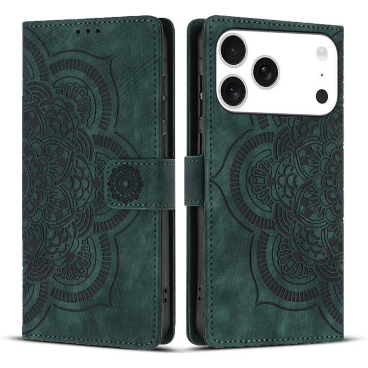 Funda para teléfono de cuero esmerilado retro con relieve de mandala, For iPhone 18 Pro / 17 Pro, For iPhone 18 Pro Max / 17 Pro Max, For iPhone 17e / 16e, For iPhone 17, For iPhone Air, For iPhone 16 Pro Max, For iPhone 16 Pro, For iPhone 16 Plus     ...