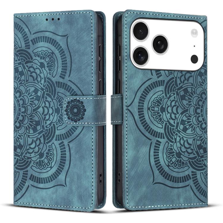 Funda para teléfono de cuero esmerilado retro con relieve de mandala, For iPhone 18 Pro / 17 Pro, For iPhone 18 Pro Max / 17 Pro Max, For iPhone 17e / 16e, For iPhone 17, For iPhone Air, For iPhone 16 Pro Max, For iPhone 16 Pro, For iPhone 16 Plus     ...