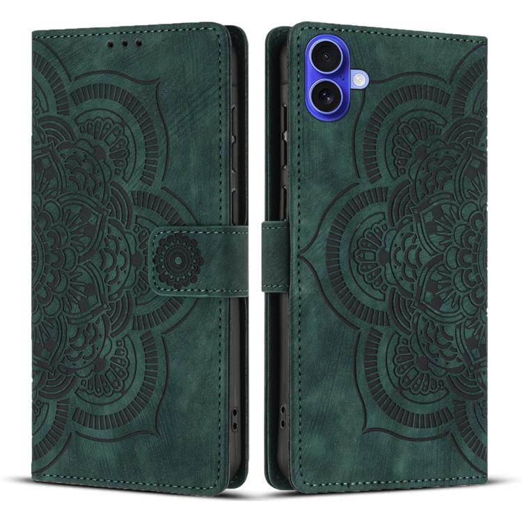 Funda para teléfono de cuero esmerilado retro con relieve de mandala, For iPhone 18 Pro / 17 Pro, For iPhone 18 Pro Max / 17 Pro Max, For iPhone 17e / 16e, For iPhone 17, For iPhone Air, For iPhone 16 Pro Max, For iPhone 16 Pro, For iPhone 16 Plus     ...