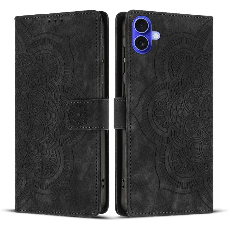 Funda para teléfono de cuero esmerilado retro con relieve de mandala, For iPhone 18 Pro / 17 Pro, For iPhone 18 Pro Max / 17 Pro Max, For iPhone 17e / 16e, For iPhone 17, For iPhone Air, For iPhone 16 Pro Max, For iPhone 16 Pro, For iPhone 16 Plus     ...