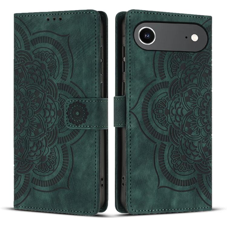 Funda para teléfono de cuero esmerilado retro con relieve de mandala, For iPhone 18 Pro / 17 Pro, For iPhone 18 Pro Max / 17 Pro Max, For iPhone 17e / 16e, For iPhone 17, For iPhone Air, For iPhone 16 Pro Max, For iPhone 16 Pro, For iPhone 16 Plus     ...
