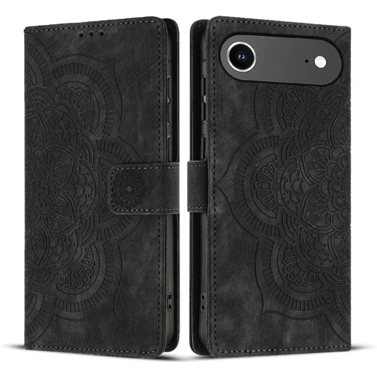 Funda para teléfono de cuero esmerilado retro con relieve de mandala, For iPhone 18 Pro / 17 Pro, For iPhone 18 Pro Max / 17 Pro Max, For iPhone 17e / 16e, For iPhone 17, For iPhone Air, For iPhone 16 Pro Max, For iPhone 16 Pro, For iPhone 16 Plus     ...