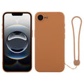 Funda de silicona para teléfono con correa para la muñeca, For iPhone 17e / 16e