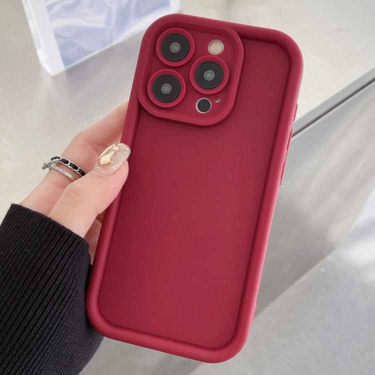 Funda para teléfono de TPU con marco a prueba de golpes, acabado mate y orificios precisos., For iPhone 16 Pro, For iPhone 16 Plus, For iPhone 16, For iPhone 15 Pro Max, For iPhone 15 Pro, For iPhone 15 Plus