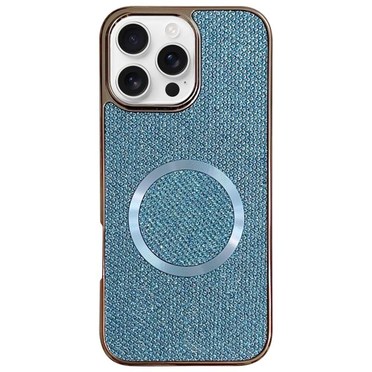 Funda para teléfono MagSafe de policarbonato con purpurina y acabado galvanizado, For iPhone 17 Pro Max, For iPhone 17 Pro, For iPhone 16 Pro Max, For iPhone 16 Pro, For iPhone 16 Plus, For iPhone 16, For iPhone 15 Pro Max, For iPhone 15 Pro