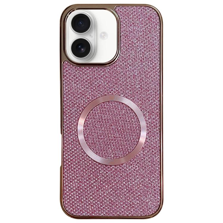 Funda para teléfono MagSafe de policarbonato con purpurina y acabado galvanizado, For iPhone 17 Pro Max, For iPhone 17 Pro, For iPhone 16 Pro Max, For iPhone 16 Pro, For iPhone 16 Plus, For iPhone 16, For iPhone 15 Pro Max, For iPhone 15 Pro