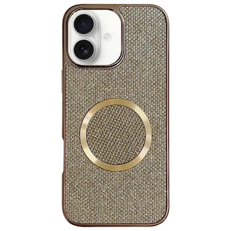 Funda para teléfono MagSafe de policarbonato con purpurina y acabado galvanizado, For iPhone 17 Pro Max, For iPhone 17 Pro, For iPhone 16 Pro Max, For iPhone 16 Pro, For iPhone 16 Plus, For iPhone 16, For iPhone 15 Pro Max, For iPhone 15 Pro