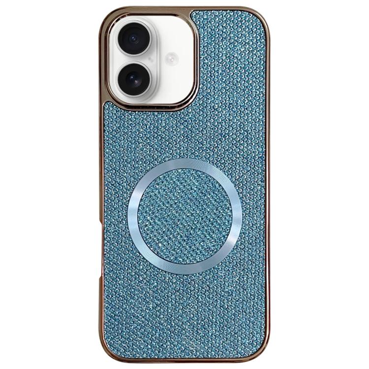 Funda para teléfono MagSafe de policarbonato con purpurina y acabado galvanizado, For iPhone 17 Pro Max, For iPhone 17 Pro, For iPhone 16 Pro Max, For iPhone 16 Pro, For iPhone 16 Plus, For iPhone 16, For iPhone 15 Pro Max, For iPhone 15 Pro