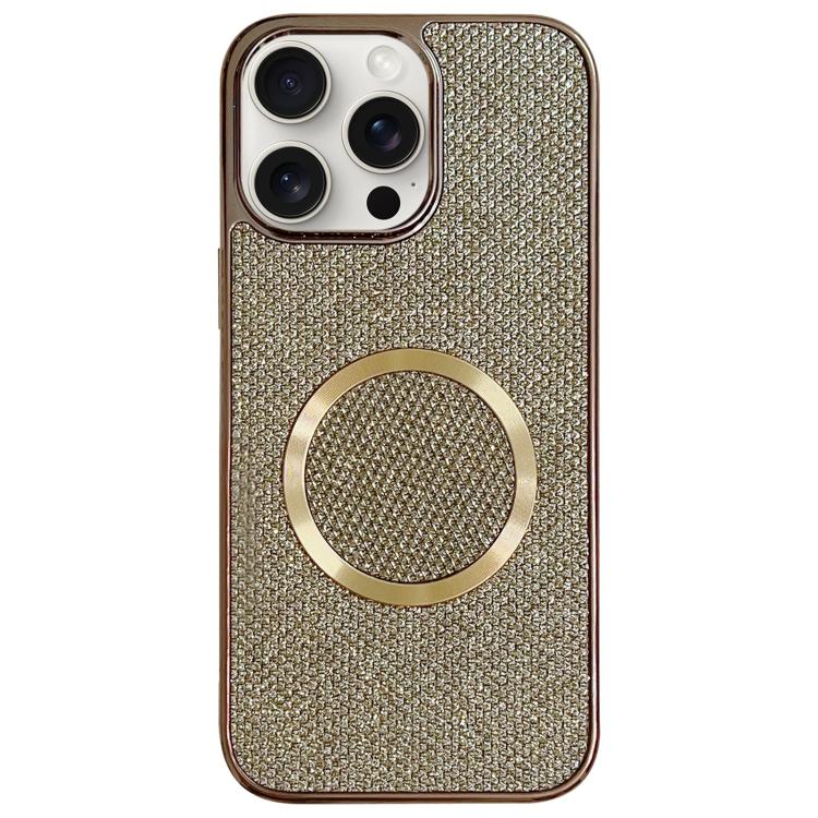 Funda para teléfono MagSafe de policarbonato con purpurina y acabado galvanizado, For iPhone 17 Pro Max, For iPhone 17 Pro, For iPhone 16 Pro Max, For iPhone 16 Pro, For iPhone 16 Plus, For iPhone 16, For iPhone 15 Pro Max, For iPhone 15 Pro