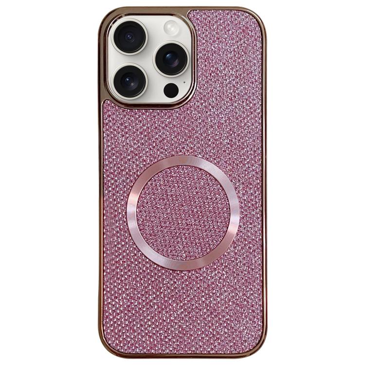 Funda para teléfono MagSafe de policarbonato con purpurina y acabado galvanizado, For iPhone 17 Pro Max, For iPhone 17 Pro, For iPhone 16 Pro Max, For iPhone 16 Pro, For iPhone 16 Plus, For iPhone 16, For iPhone 15 Pro Max, For iPhone 15 Pro
