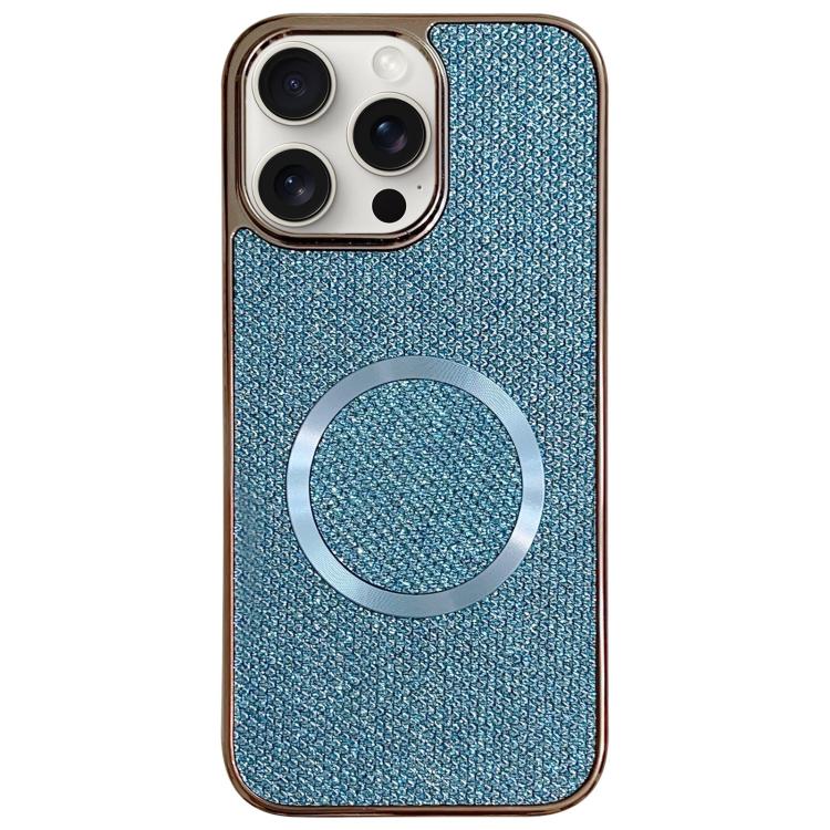 Funda para teléfono MagSafe de policarbonato con purpurina y acabado galvanizado, For iPhone 17 Pro Max, For iPhone 17 Pro, For iPhone 16 Pro Max, For iPhone 16 Pro, For iPhone 16 Plus, For iPhone 16, For iPhone 15 Pro Max, For iPhone 15 Pro