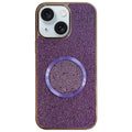 Funda para teléfono MagSafe de policarbonato con purpurina y acabado galvanizado, For iPhone 15 Plus, For iPhone 15, For iPhone 14 Plus, For iPhone 14, For iPhone 14 Pro, For iPhone 14 Pro Max, For iPhone 13 Pro Max, For iPhone 13 Pro