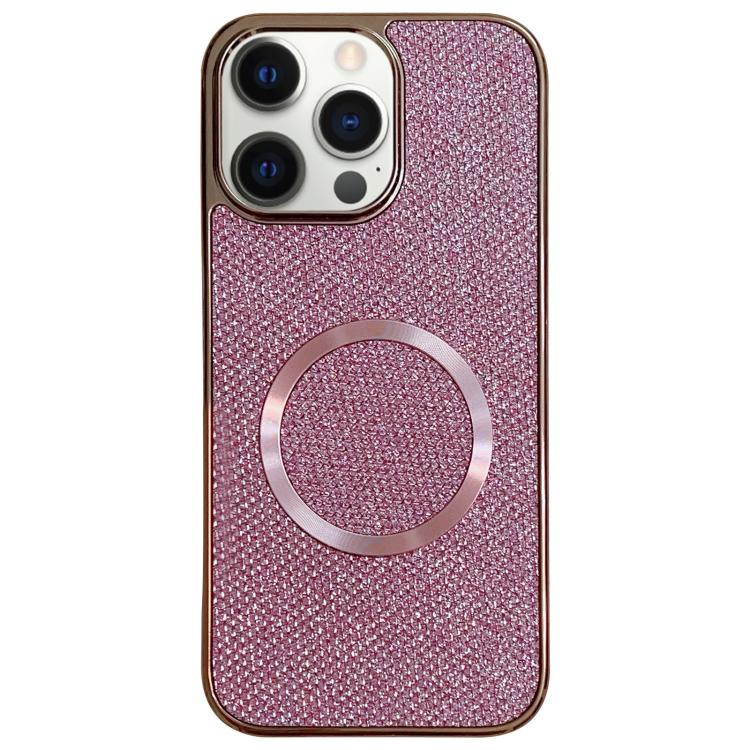 Funda para teléfono MagSafe de policarbonato con purpurina y acabado galvanizado, For iPhone 13, For iPhone 12, For iPhone 12 Pro Max, For iPhone 12 Pro, For iPhone 11 Pro Max, For iPhone 11, For iPhone 11 Pro