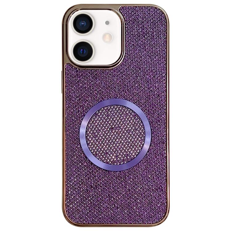 Funda para teléfono MagSafe de policarbonato con purpurina y acabado galvanizado, For iPhone 13, For iPhone 12, For iPhone 12 Pro Max, For iPhone 12 Pro, For iPhone 11 Pro Max, For iPhone 11, For iPhone 11 Pro