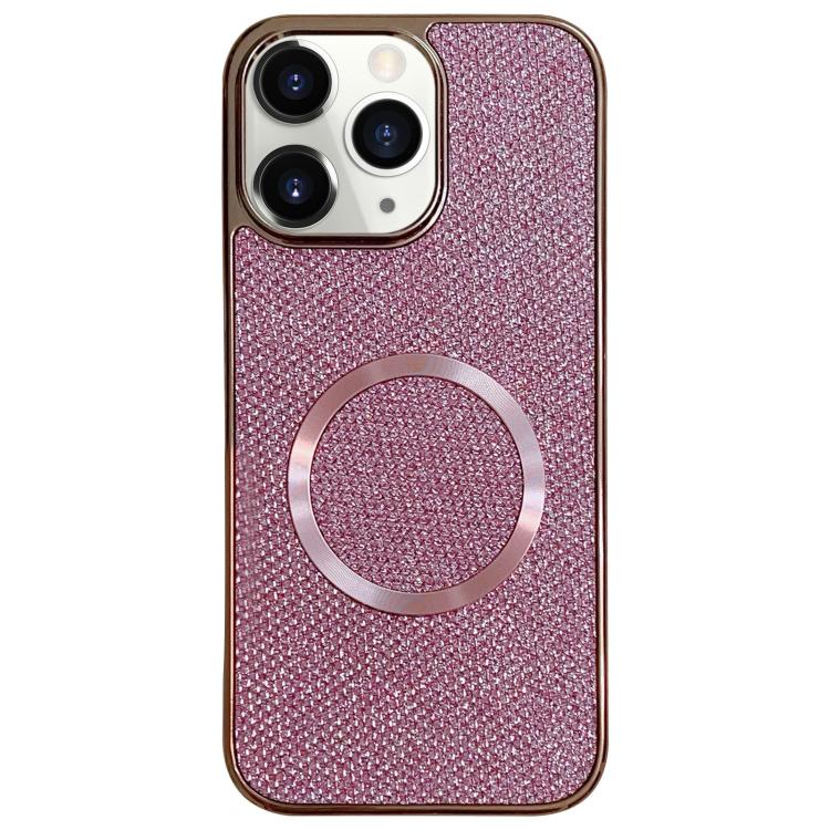 Funda para teléfono MagSafe de policarbonato con purpurina y acabado galvanizado, For iPhone 13, For iPhone 12, For iPhone 12 Pro Max, For iPhone 12 Pro, For iPhone 11 Pro Max, For iPhone 11, For iPhone 11 Pro